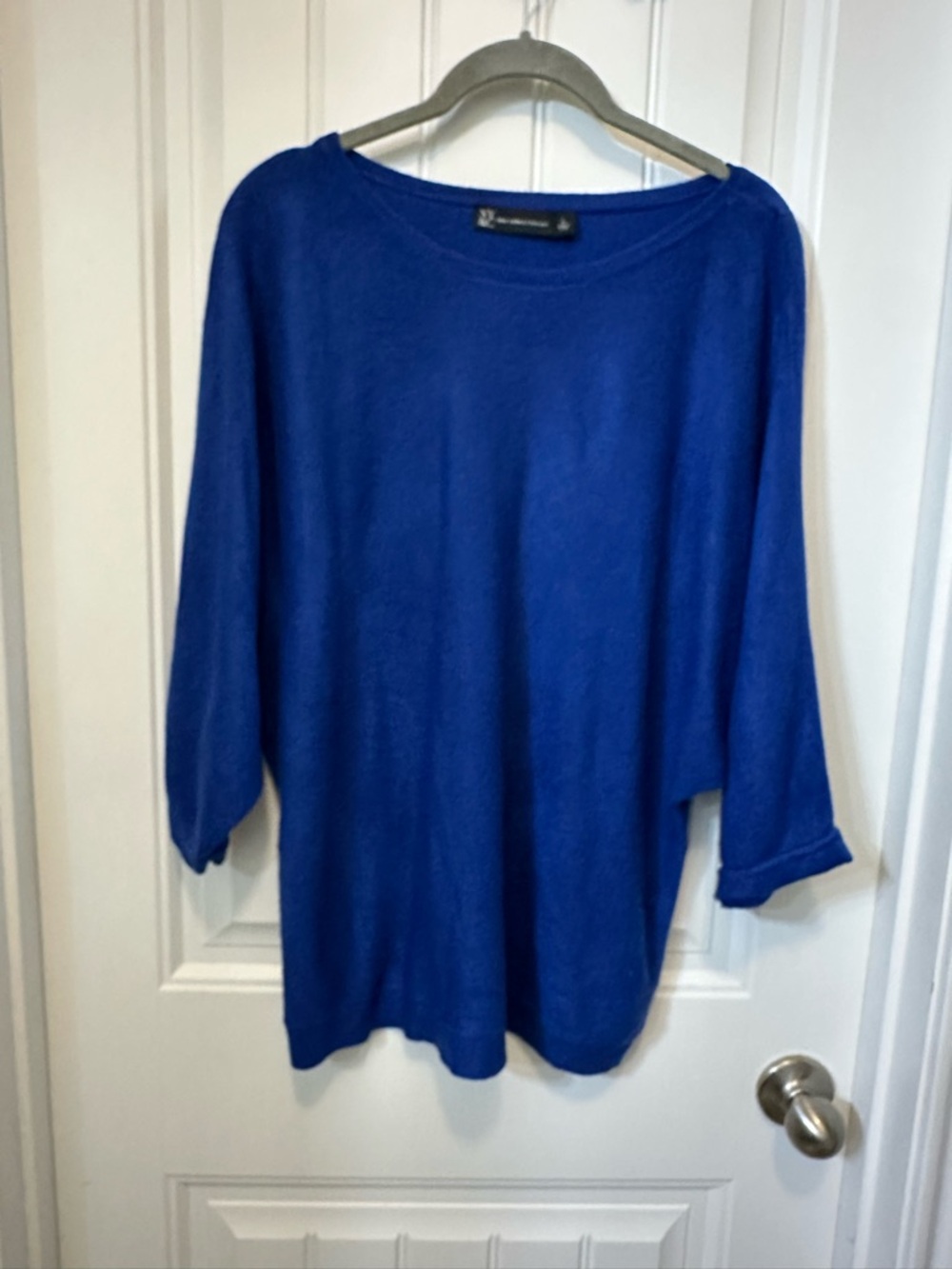 New York & Company Royal Blue Scoop Neck Women's Sweater
